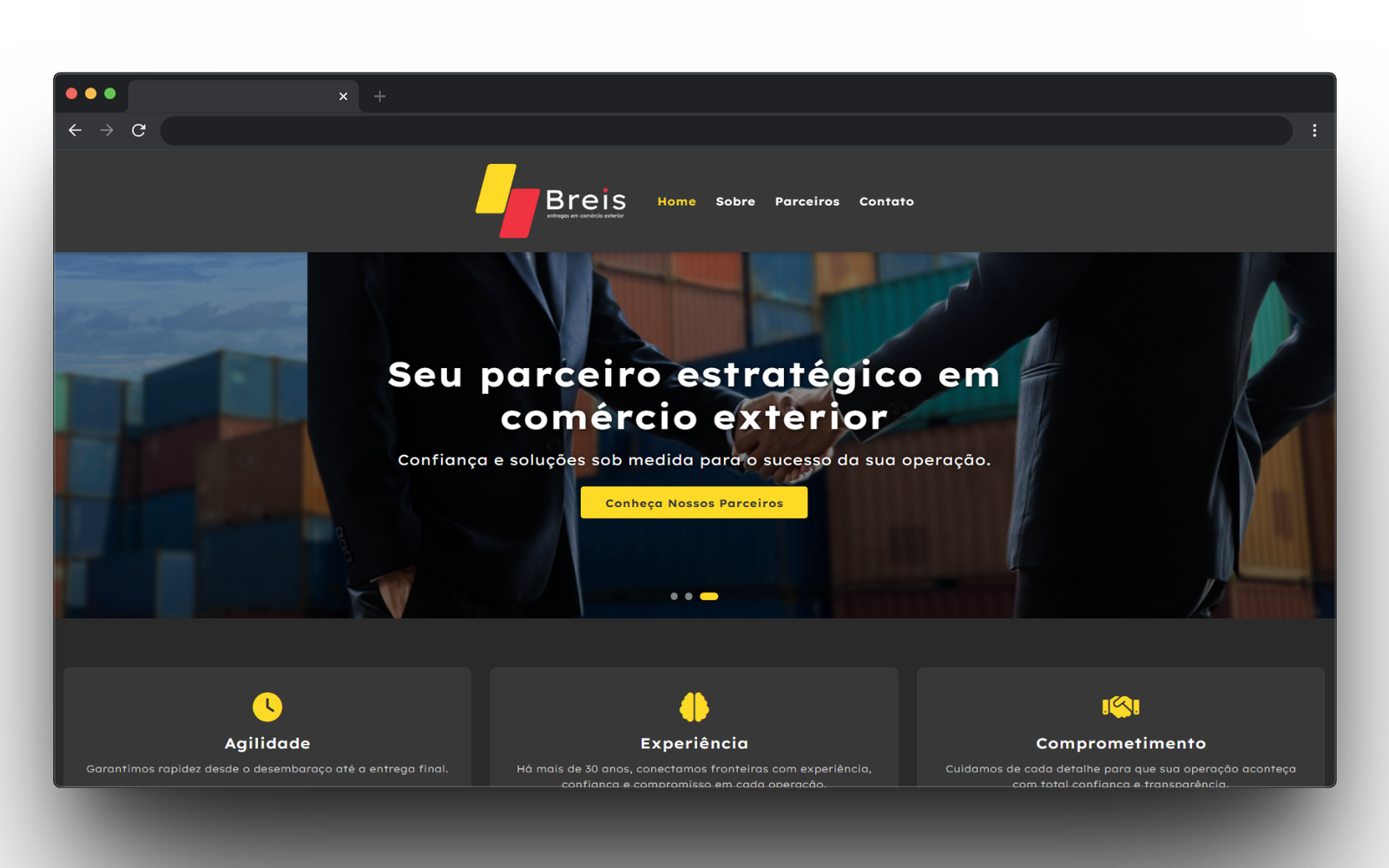 Site Institucional Breis Entregas