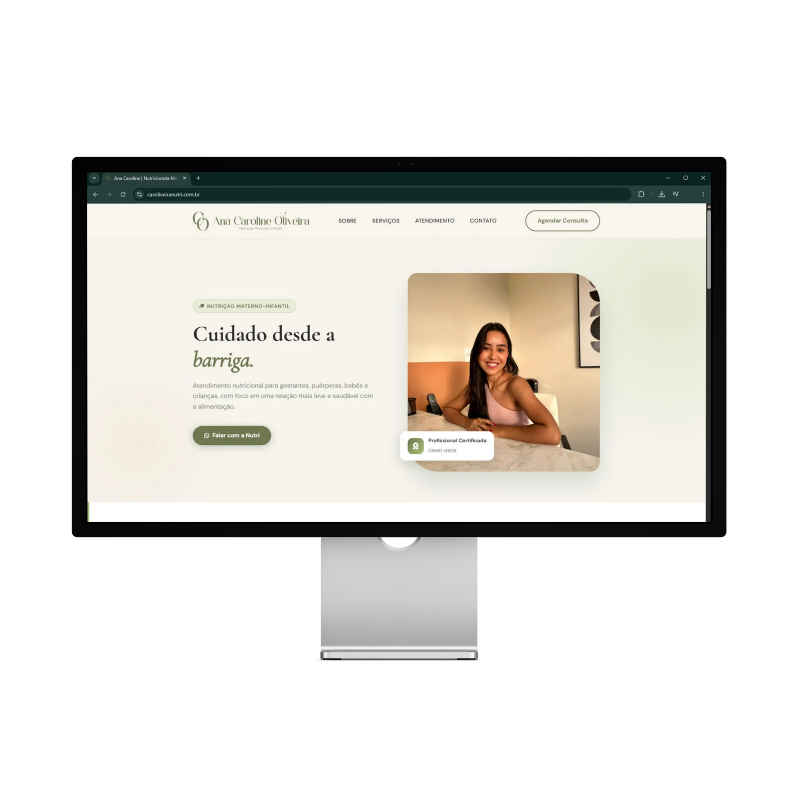 One Page Ana Caroline Nutricionista